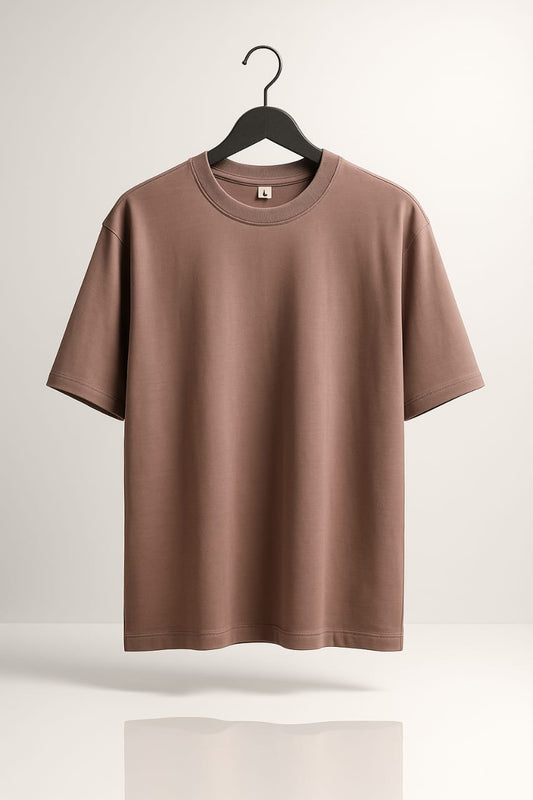 Plain Dusty Rose Unisex Oversize T-shirt