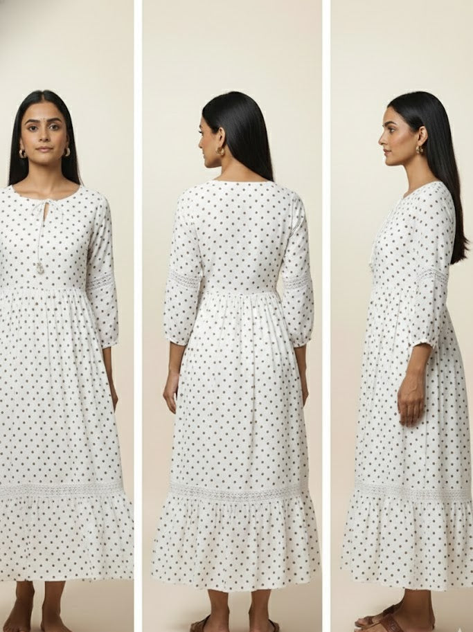 The Ivory Polka-Dot Dream Gown