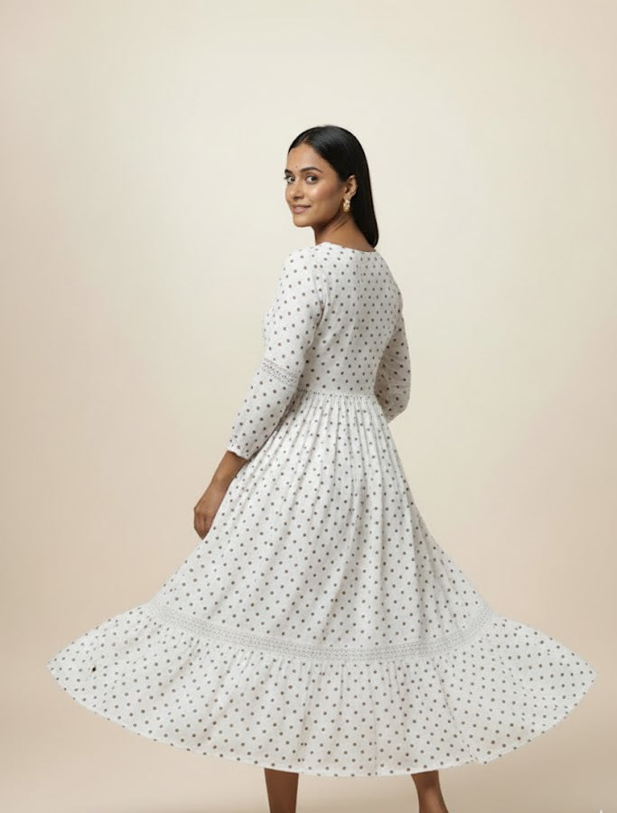 The Ivory Polka-Dot Dream Gown